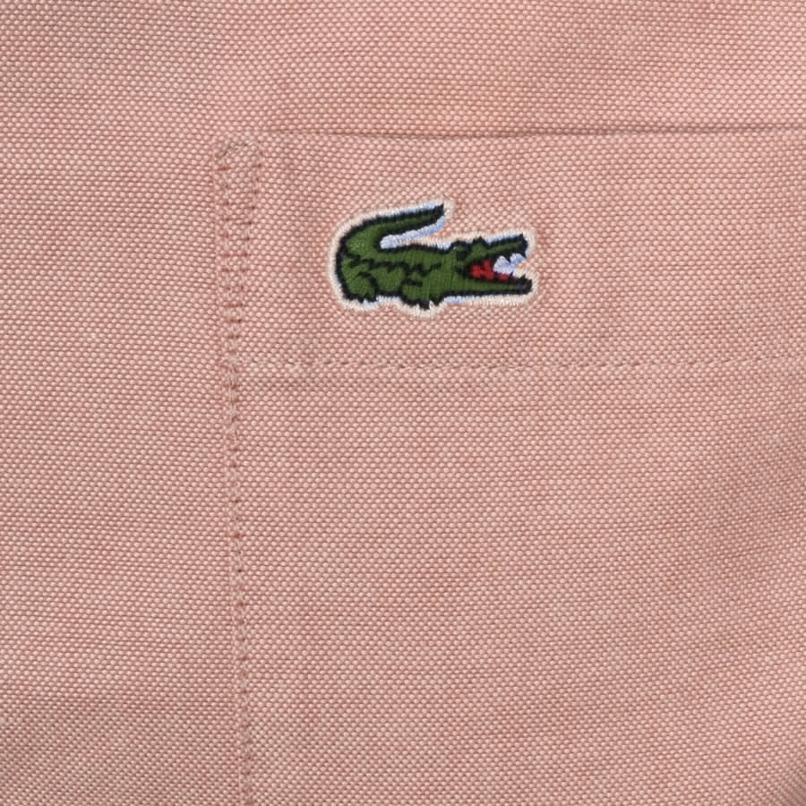 Alternative Image for ProductLacoste Short Sleeved Oxford Shirt Pink3